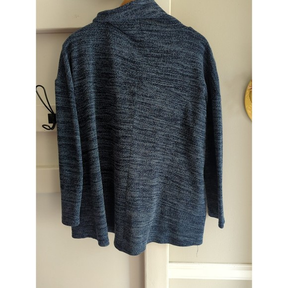 AXYEH Women's M Blue Wrap Cowl Knit Sweater Oversized Stretch Cozy - Picture 8 of 11